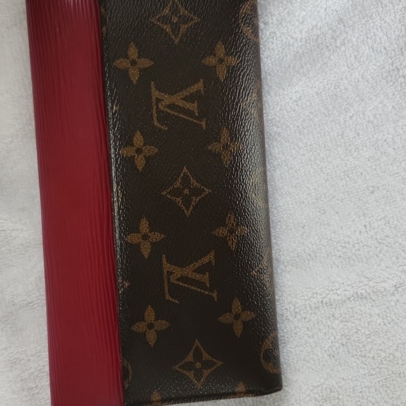 Louis Vuitton Magenta and Brown Monogram Wallet/Clutch - Picture 9 of 11